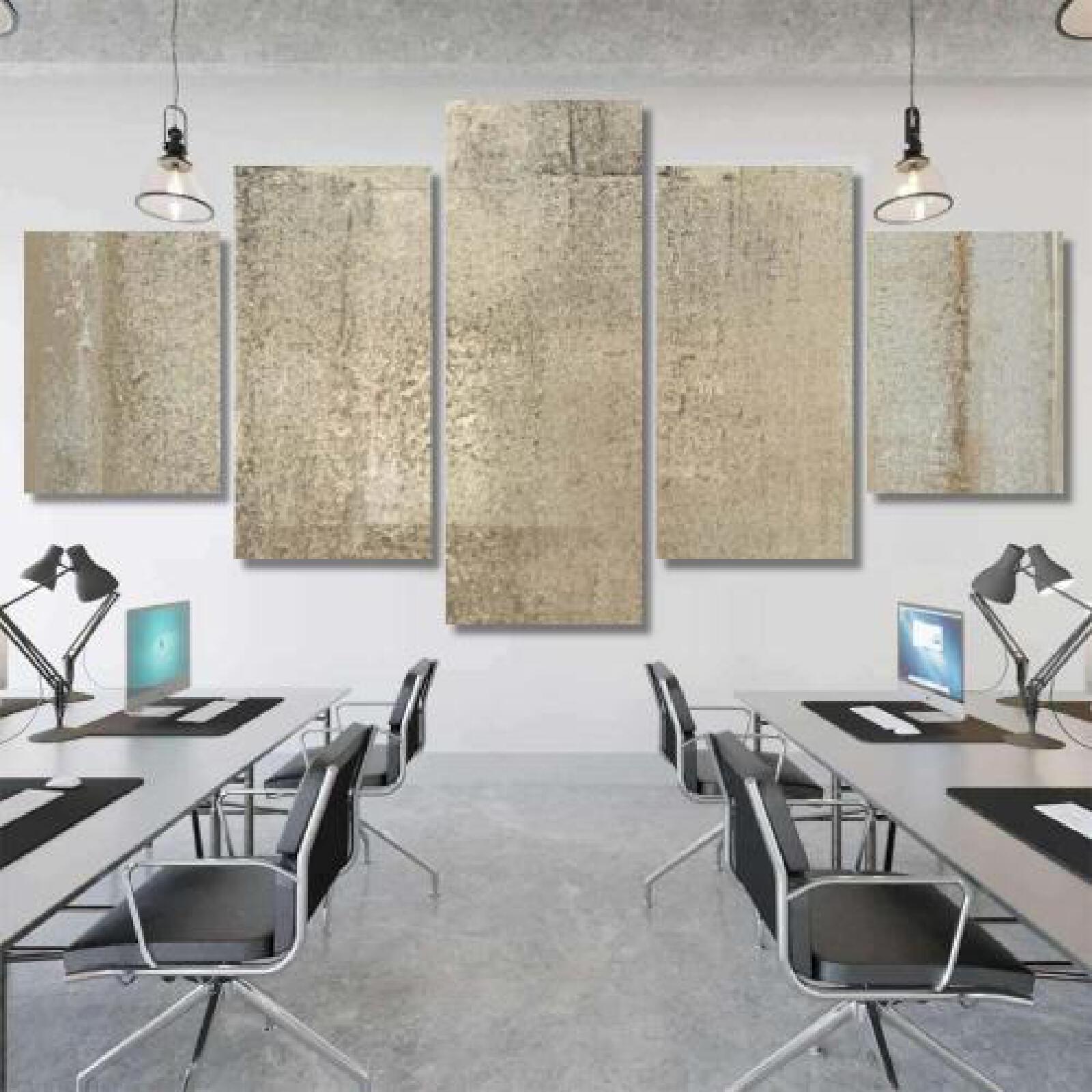 Brown Beige Abstract Art-xinru shop