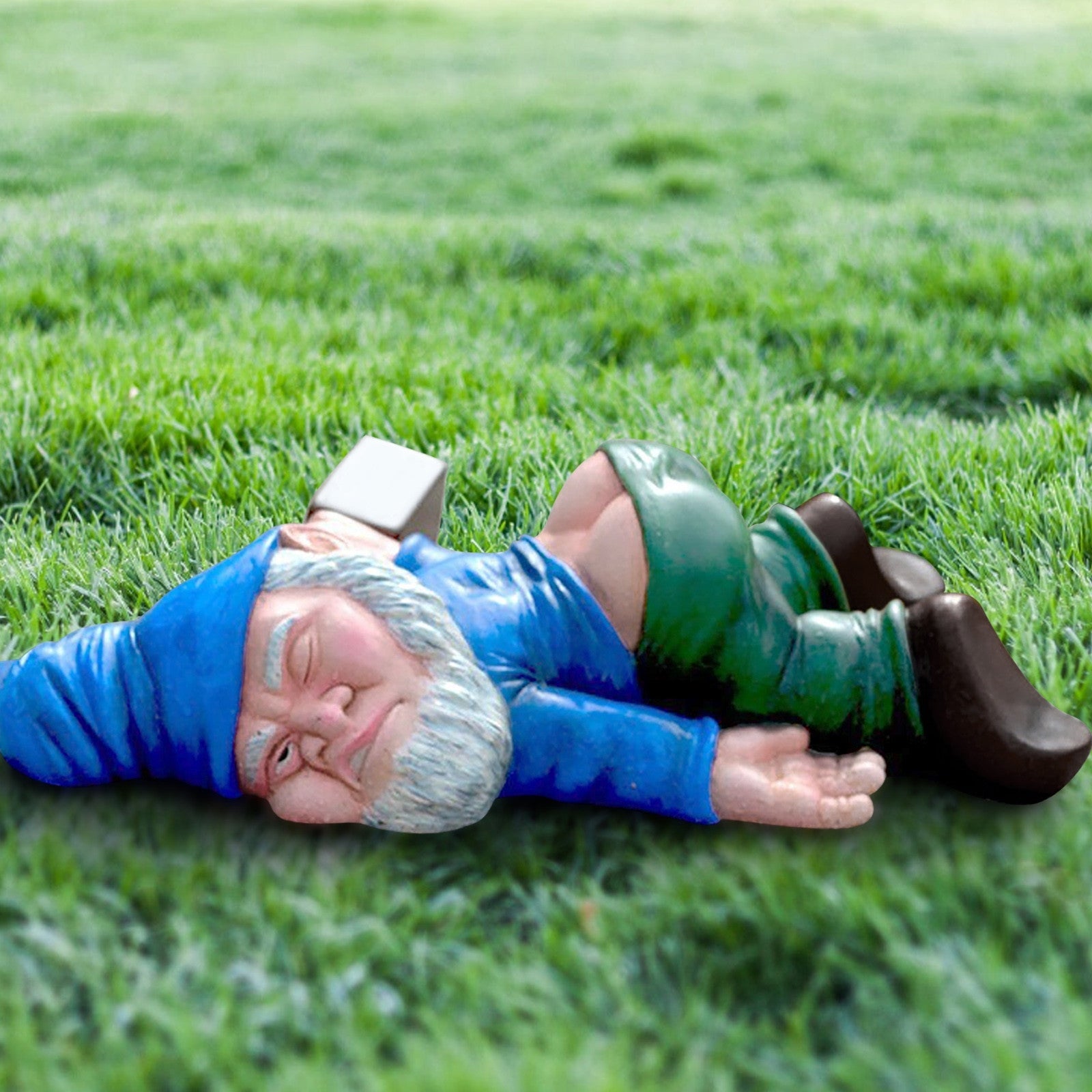 Creative Funny Drunk Dwarf Outdoor Garden Statue Decoration-xinru