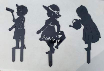 3Pc Yard Art Garden Insert Kid Insert Yard Decoration-xinru