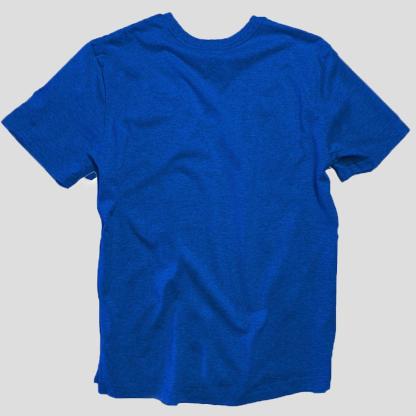 Blue Casual Vintage Embroidered T-Shirt-xinru shop