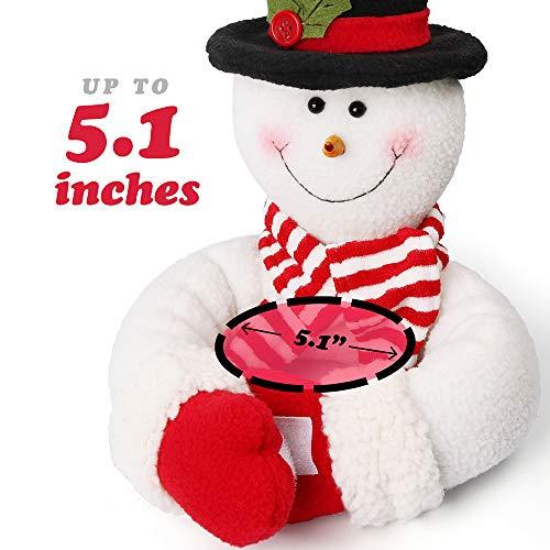 D-FantiX Christmas Curtain Buckle Tieback Set of 2, Santa Snowman Curtain Tiebacks Holdback Fastener Buckle Clamp Window Decorations Wine Bottle Topper Christmas Ornaments Home Holiday D鑼卌or-xinru shop