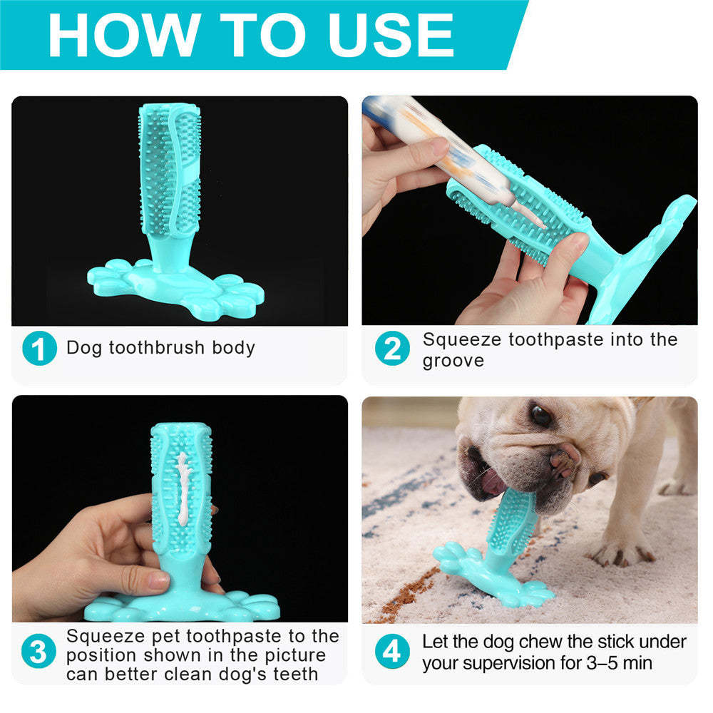Dog Toothbrush Chew Toys Natural Rubber  Toy-xinru