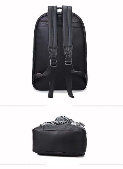 3D Lion King of the Jungle Leather Backpack-xinru shop