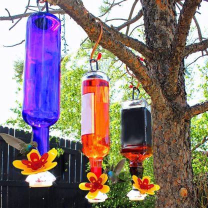 Turn Recycled Bottles Into Hummingbird Feeder Flower Kits-xinru