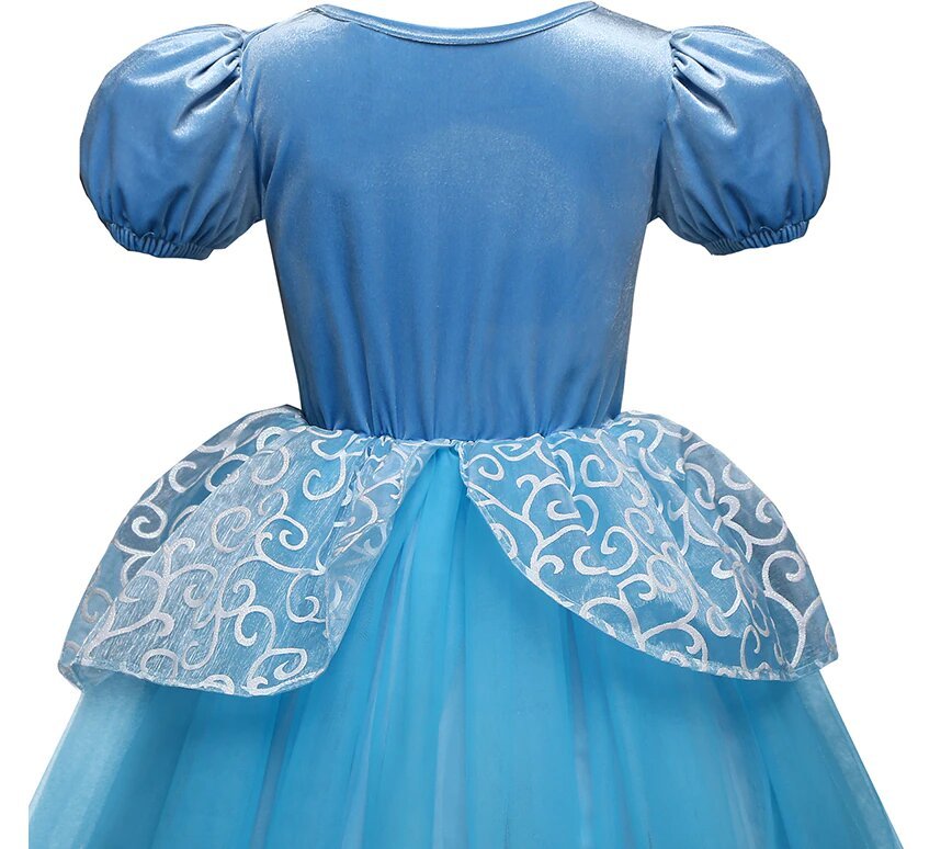 Cinderella Fairytale Princess Cosplay Dress For Girls-xinru