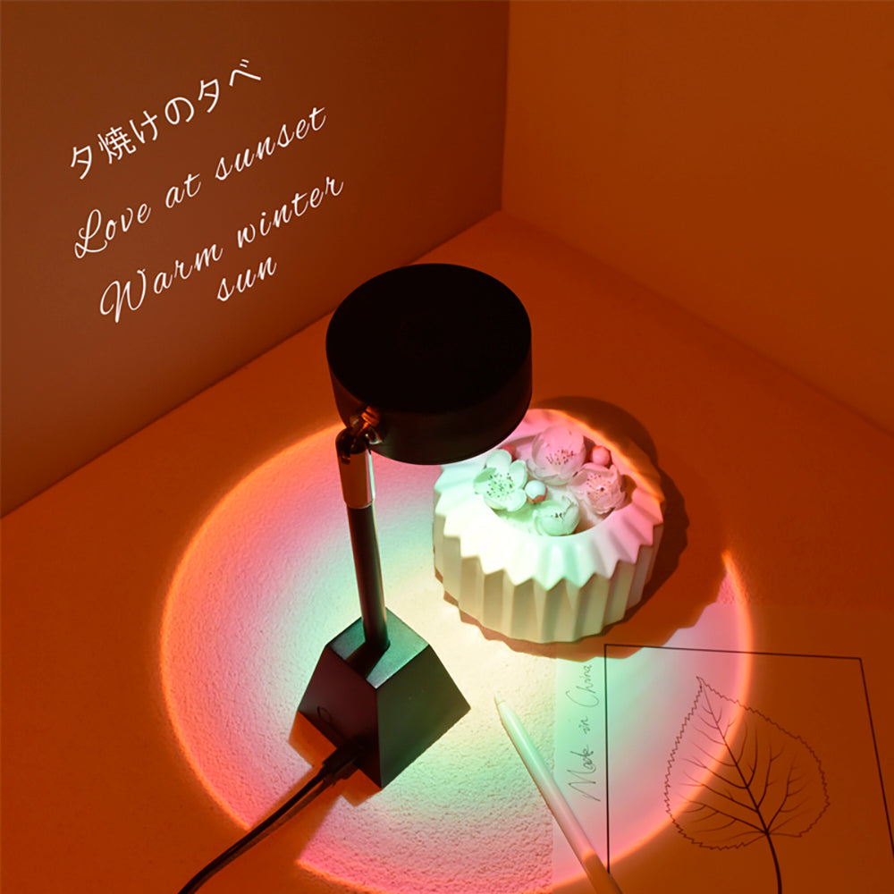 Sunset Rainbow Floor Standing Projection LED Lamp Night Light-xinru