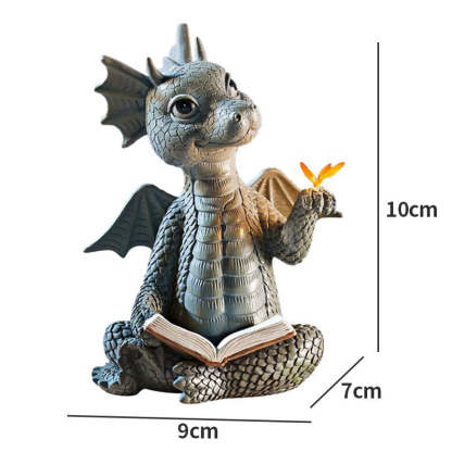 Outdoor Yard Decoration Miniature Dragon Resin Ornaments-xinru