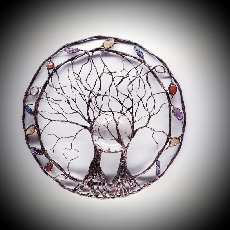 Circle Of Life Metal Tree Wall Art-xinru