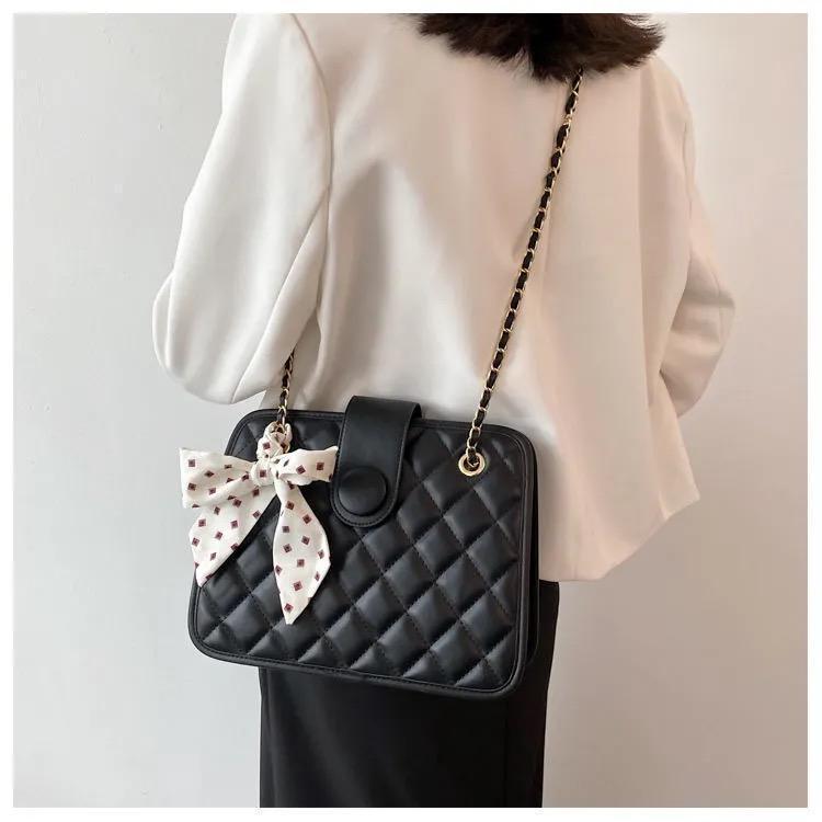 ボウチェーンショルダーバッグ-xinru shop