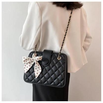 ボウチェーンショルダーバッグ-xinru shop