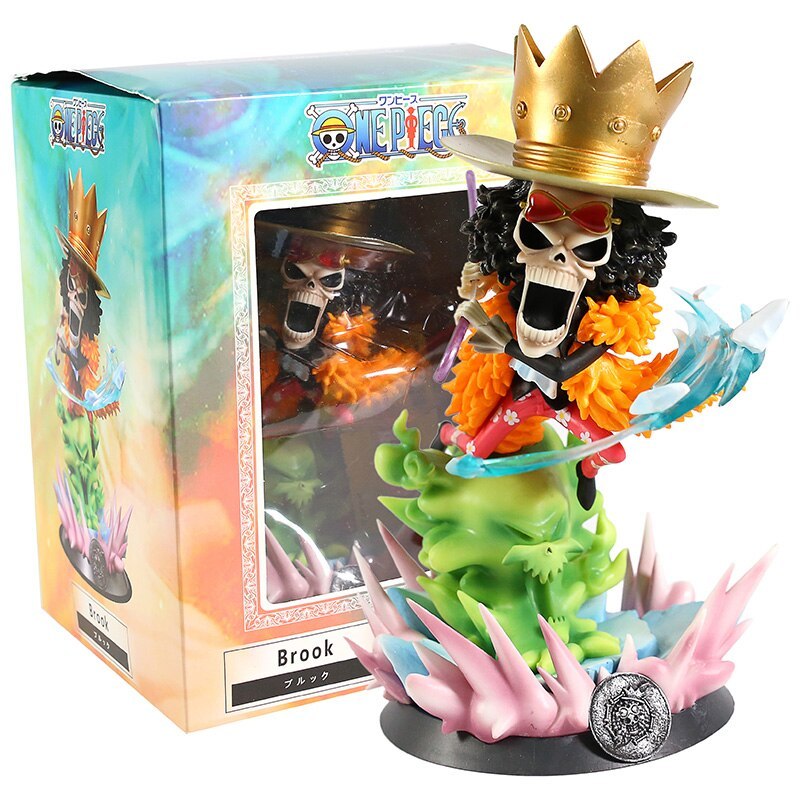 Anime One Piece Brook Figure Collectible Model Toy-xinru
