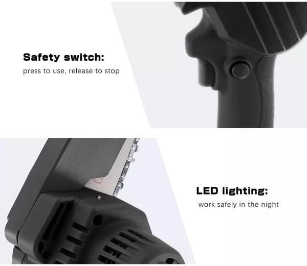 4 Inch Cordless Hand-Held Mini Electric Chainsaw-xinru