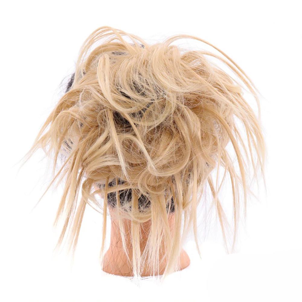 Natural Look Synthetic Messy Hair Bun Scrunchie Extension-xinru