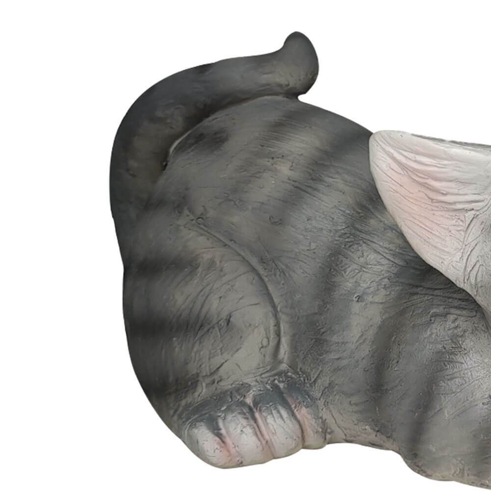 Garden Statue Solar Cat Resin with Butterfly Resin LED Night Light-xinru