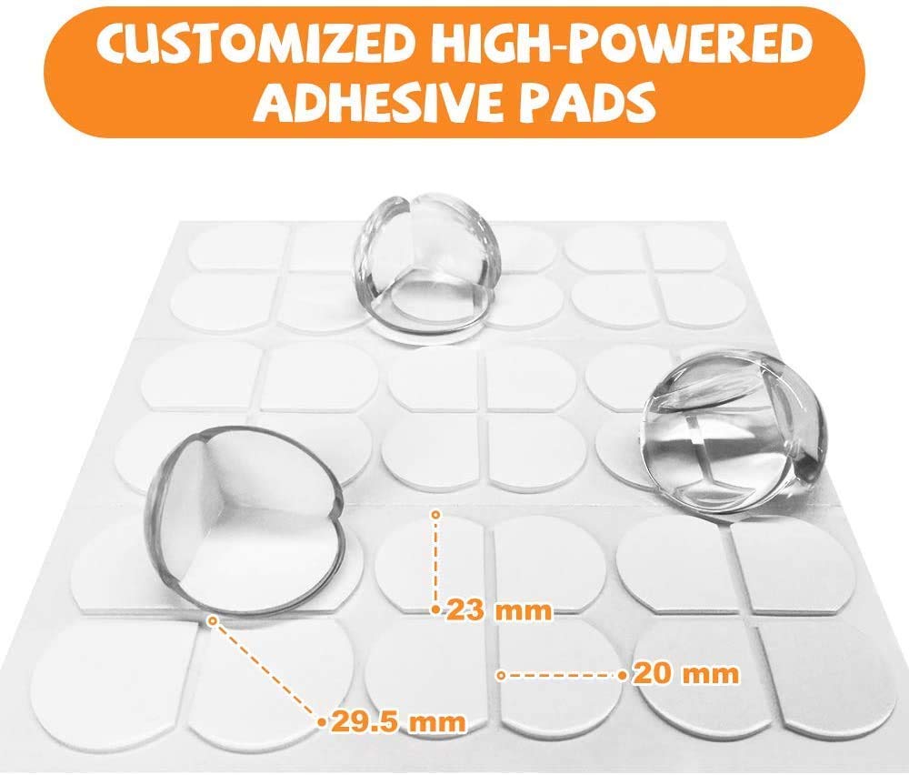 Baby Safety Desk Corner Protection Silicone Safety Mat Transparent Ball-xinru