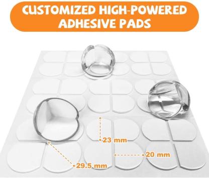 Baby Safety Desk Corner Protection Silicone Safety Mat Transparent Ball-xinru