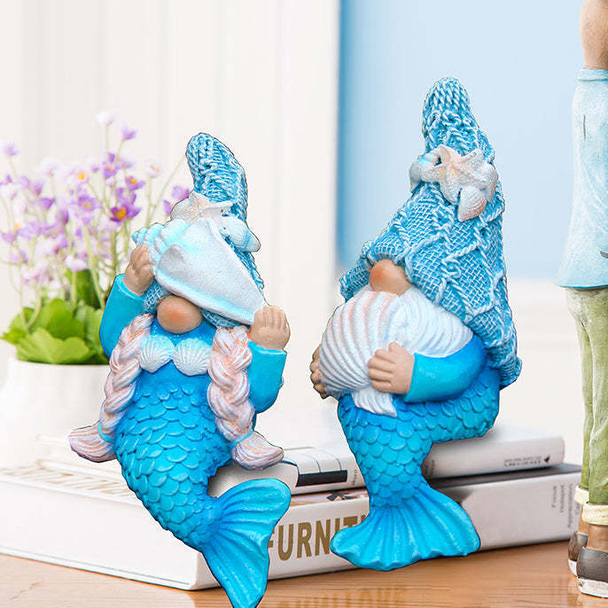 Cute Ocean Garden Gnome Statue-xinru