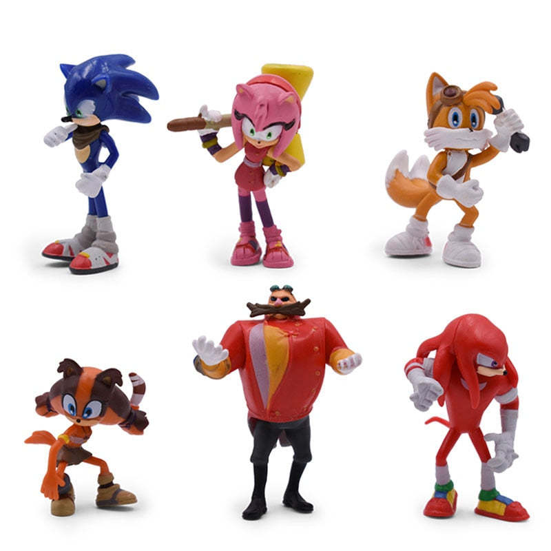 Popular Sonic the Hedgehog Character PVC Action Figure Toys For Children-xinru