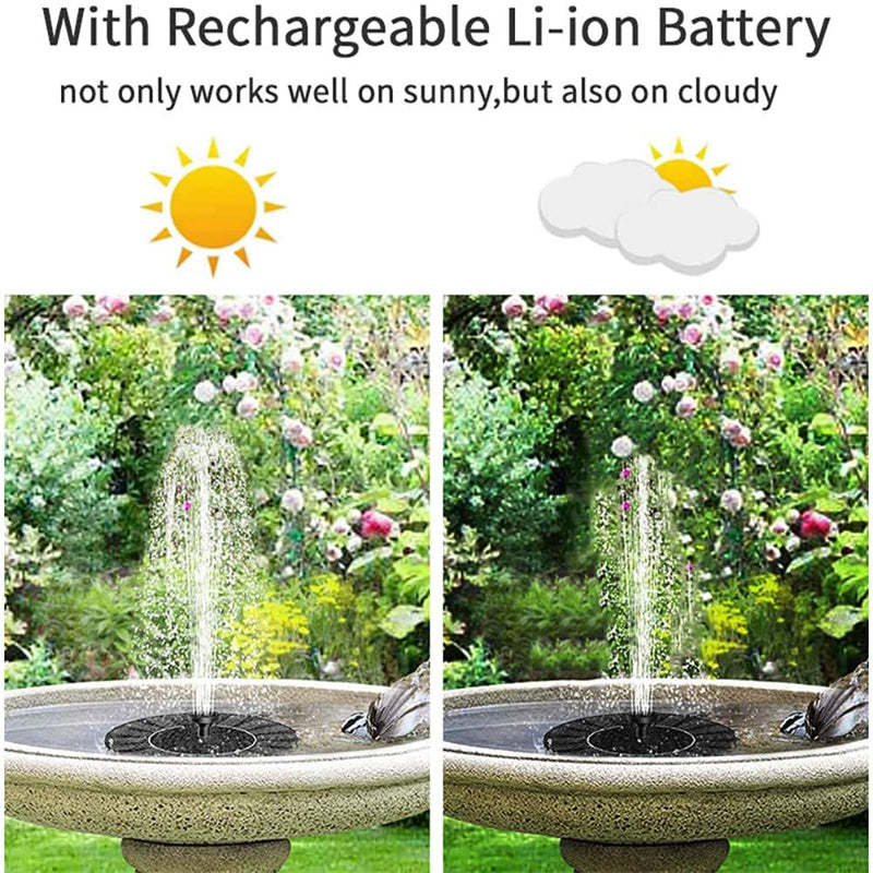 Floating Solar Bird Bath Fountain Kit Lamp-xinru