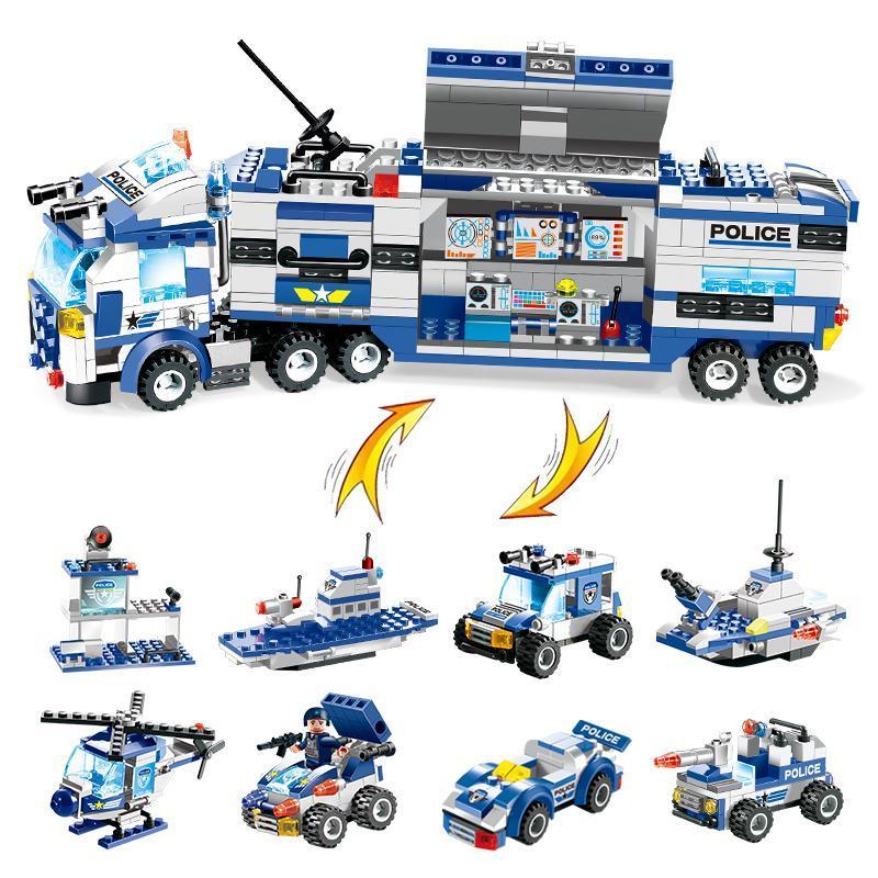 Portable City Police Building Bricks Set Toy-xinru
