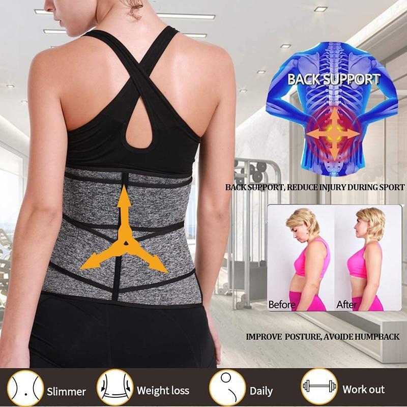 Ladies Neoprene Waist Trainer Sauna Sports Belt Shapewear-xinru