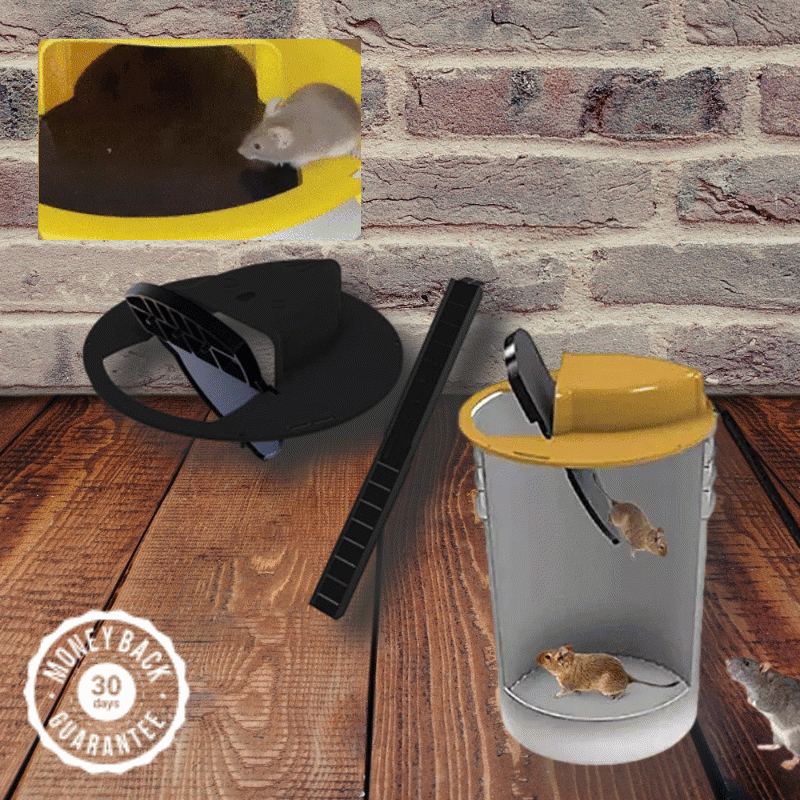 The Smart Flip and Slide Bucket Lid Mouse Rat Trap-xinru