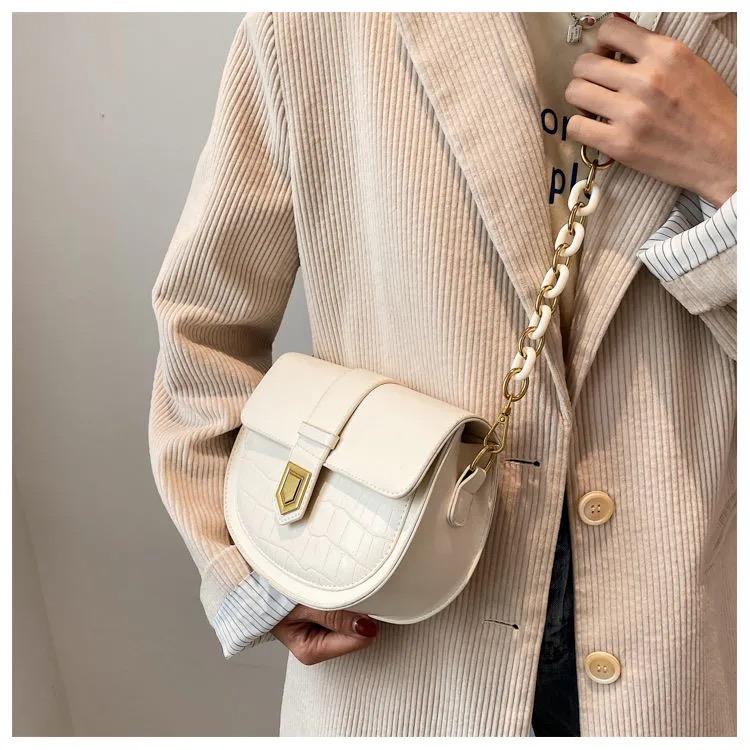 ワニのパターンショルダーバッグ-xinru shop