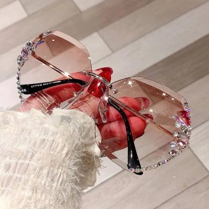 Woman Diamond Sunglasses For Beach Summer-xinru