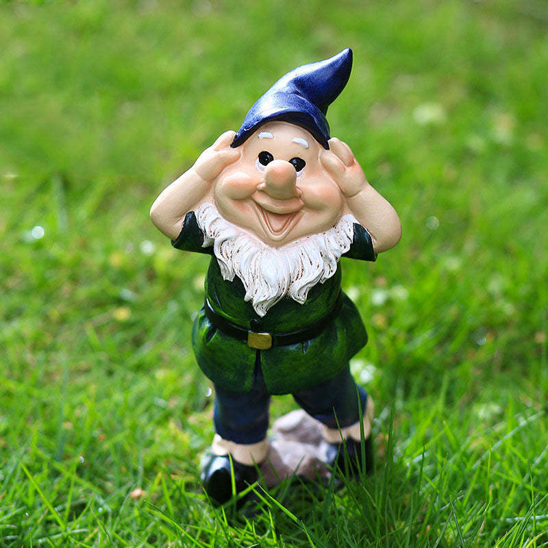 Three Wise Garden Gnomes Statue-xinru