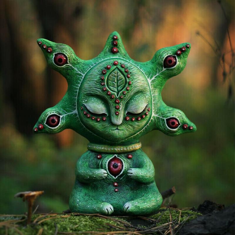 Mini Machine Elve Garden Resin Statue-xinru