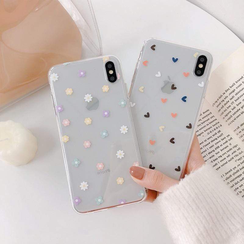 Floral Love Transparent Case-xinru