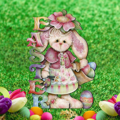 18 Inches Easter Cute Bunny Garden Decoration-xinru