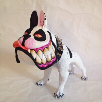 Scary Monster Statue Angry Big Mouth-xinru