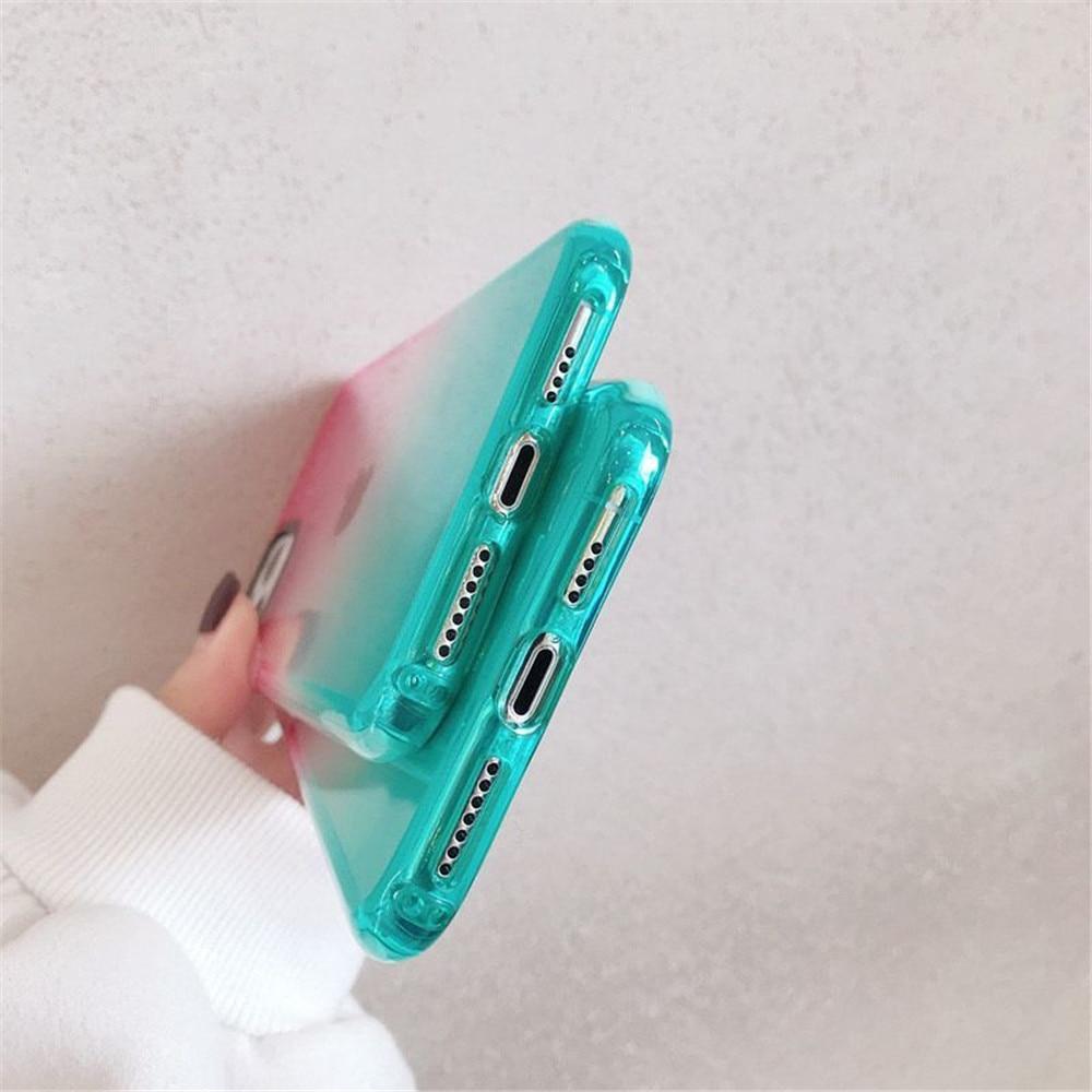 Shockproof Gradient Transparent Case-xinru