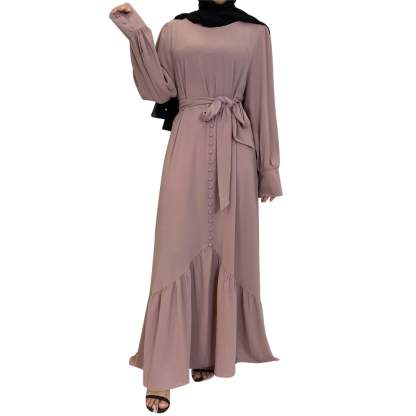 Muslim Elegant Party Casual Dress Ramadan Gift-xinru