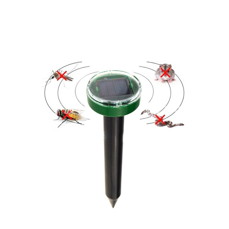 Mole Repellent Solar Ultrasonic Pest Expeller Circular Mouse Repellent Kit-xinru