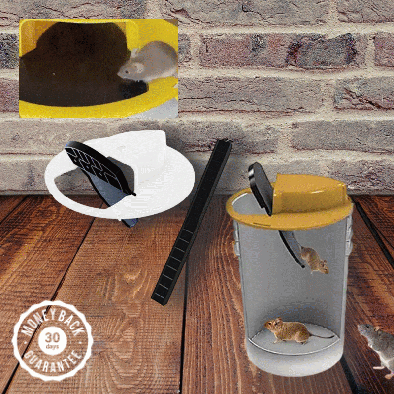 The Smart Flip and Slide Bucket Lid Mouse Rat Trap-xinru