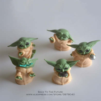 Star Wars Toy Master Baby Yoda Darth PVC Anime Action Figure Mini Doll-xinru