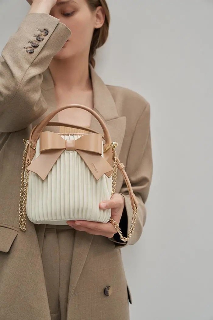 ボウチェーンクロスボディバッグ-xinru shop