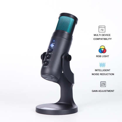 USB Condenser Microphone Compatible Live Game Chat-xinru