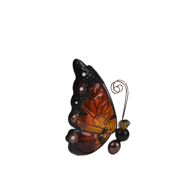 Solar Glass Butterfly Outdoor LED Decorative Garden Light-xinru