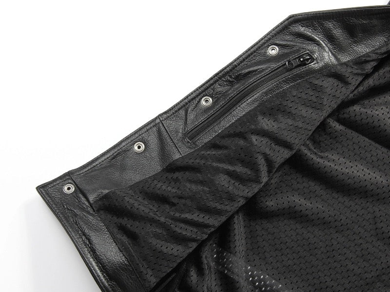Motorcycle Chain Leather Vest-xinru shop