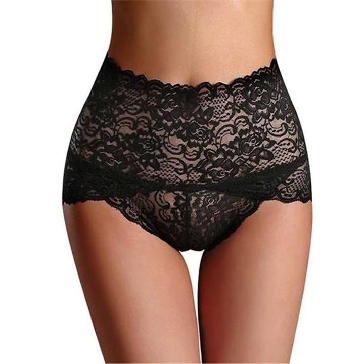 Women Seamless Lace Panties Breathable High Waist Butt Lift Briefs Underwea-xinru