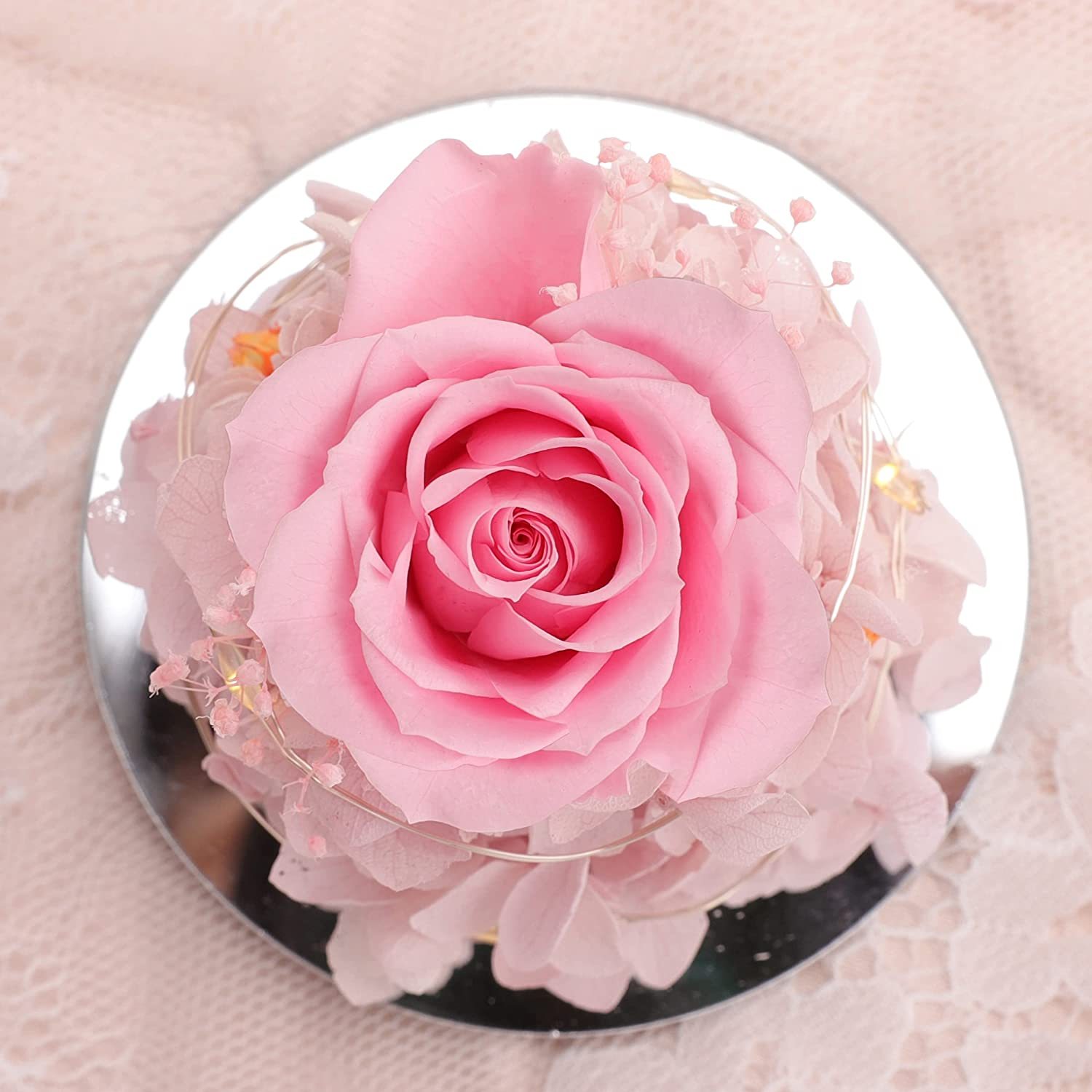 Mother's Day Gifts Led Angel Figurines With Pretty Rose-xinru