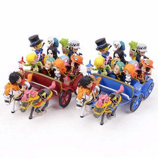 Funny Anime One Piece Characters On Horse Carriage-xinru