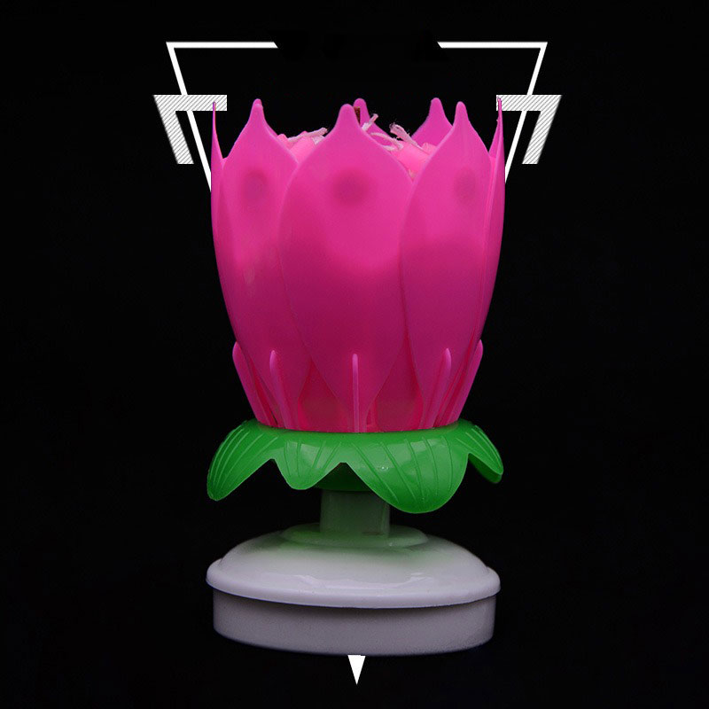 Musical Flower Birthday Candle Sparkler-xinru