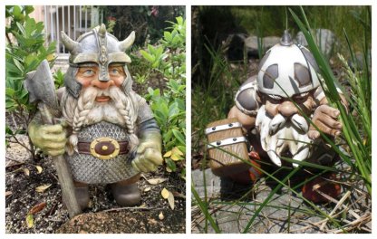 Viking Victor Nordic Dwarf Garden Grass Gnome Statue-xinru