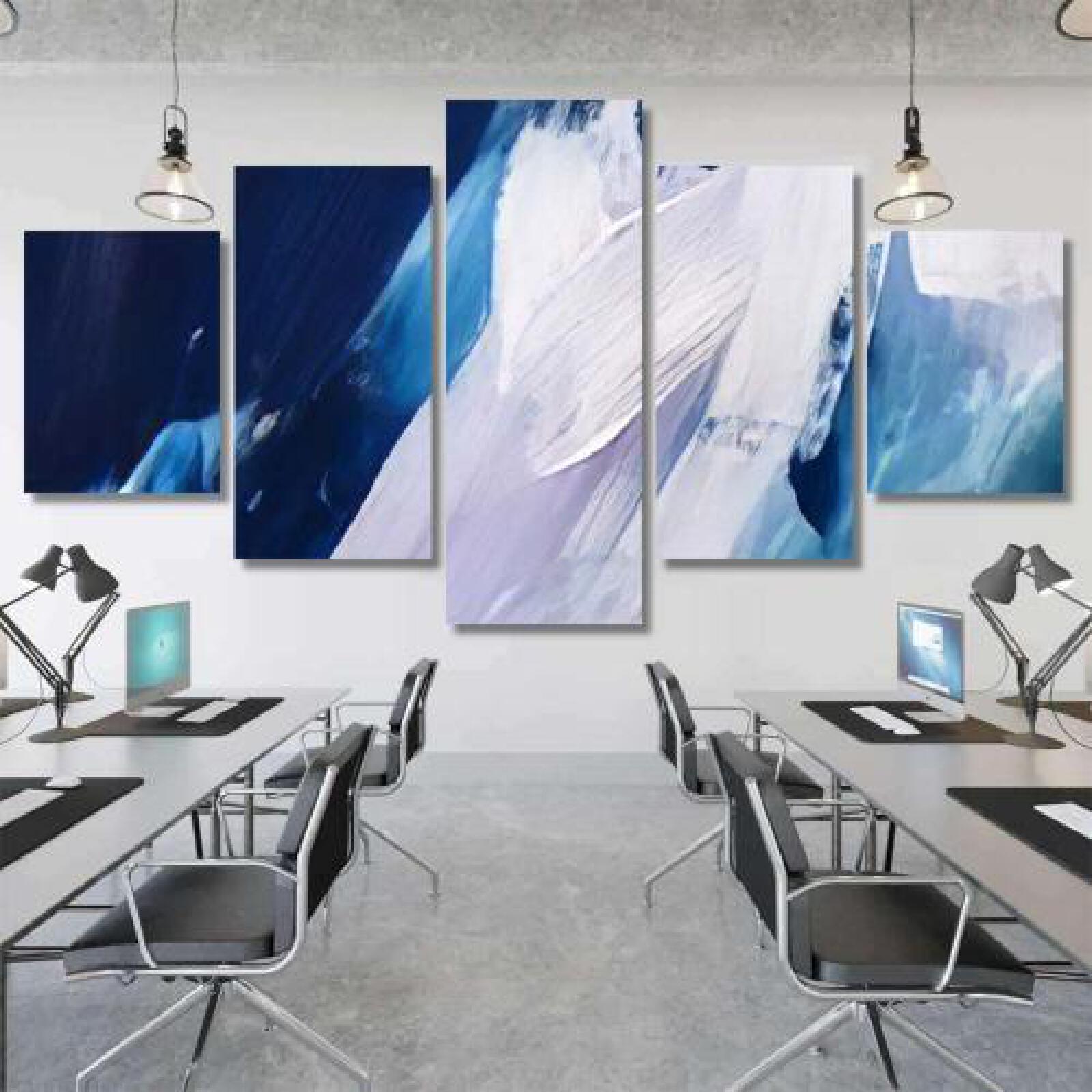 Blue Abstract Acrylic-xinru shop