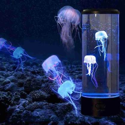 Mini Desktop Aquarium Tower Electric Color LED Jellyfish Light-xinru