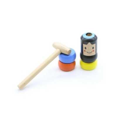 Magic Funny Wooden Toy Magic Tricks Little Wood Man Unbreakable For Kids-xinru